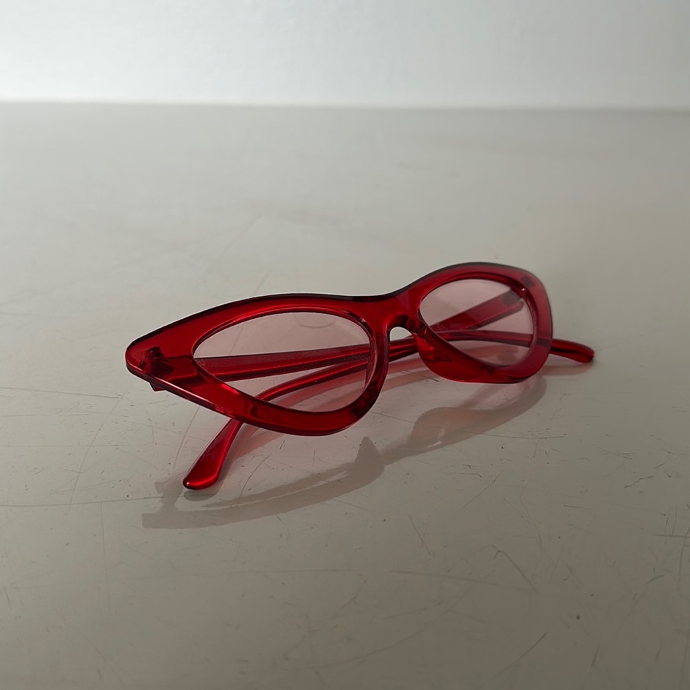 RED CAT EYE GLASSES 🐈‍⬛😻 UV400